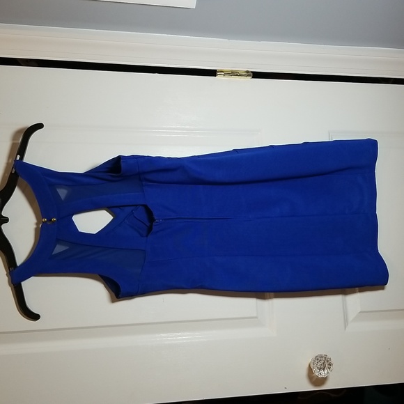 Short Formal Dress, Blue, Medium - Picture 2 of 3